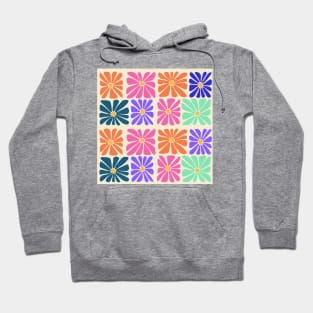 Groovy Flowers Seamless Pattern Hoodie